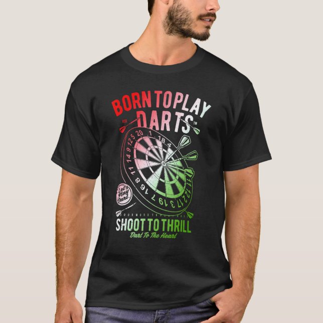 Dart   Weekend Darts Drinking   Darts Player T-Shirt (Front)