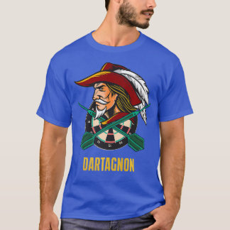 Dartagnan - Dart Musketeer - Funny Darts - Retro T-Shirt