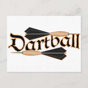 Dartball Darts Postcard
