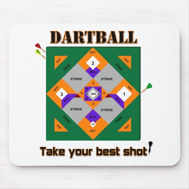 Dartball Mouse Mat (Front)