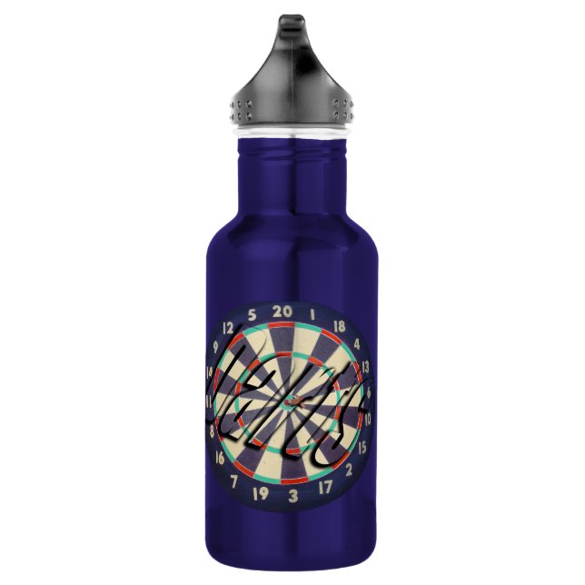 Dartboard and Darts logo, 532 Ml Water Bottle (Right)