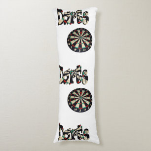 Dartboard And Darts Name, Body Cushion