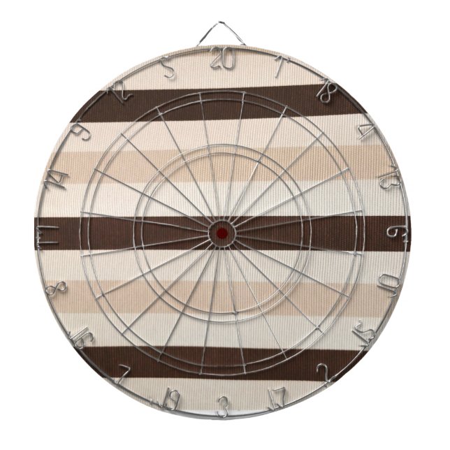 Dartboard Beige Brown Stripe (Front)