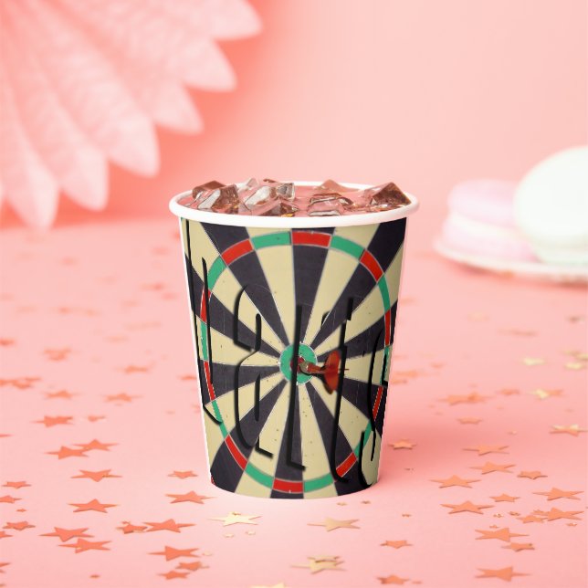 Dartboard Birthday Party, Paper Cups (Insitu)