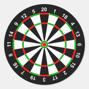 Dartboard Classic Round Sticker