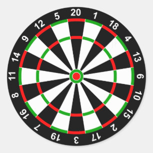 Dartboard Classic Round Sticker
