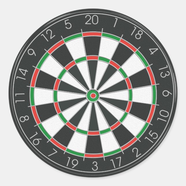 Dartboard Classic Round Sticker (Front)