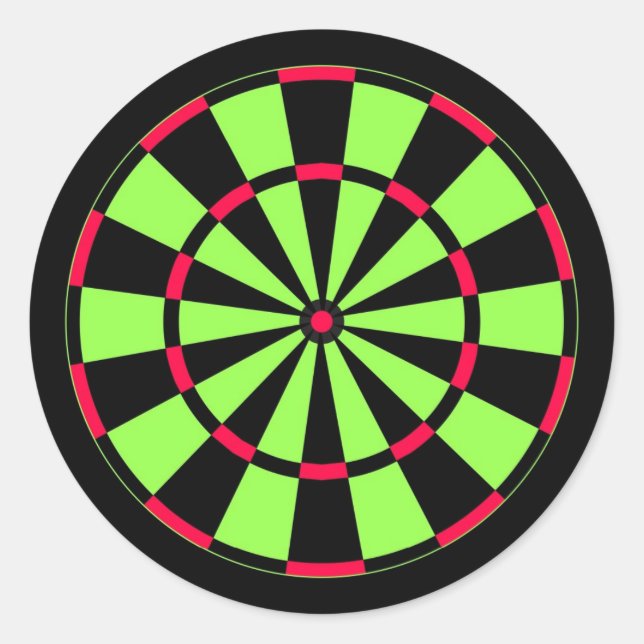 Dartboard Classic Round Sticker (Front)