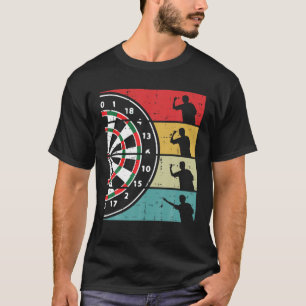 Dartboard Darts Player Retro Sport Dart Lover Men T-Shirt