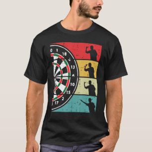 Dartboard Darts Player Retro Sport Dart Men Women T-Shirt