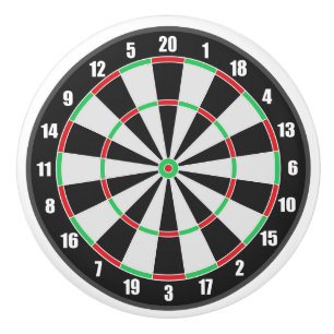 DartBoard Darts Target Practice Board Ceramic Knob