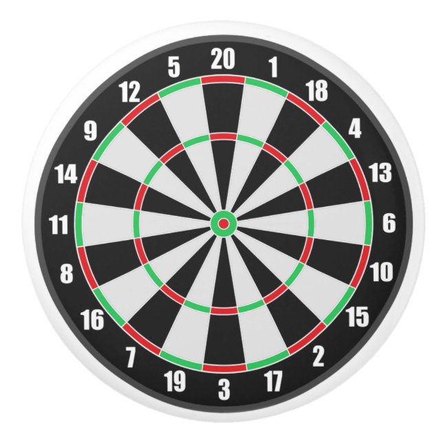 DartBoard Darts Target Practice Board Ceramic Knob (Front)