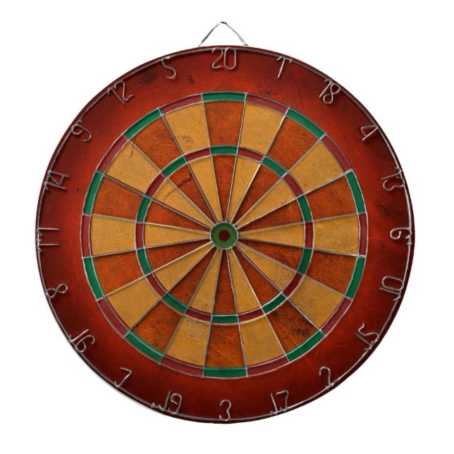 DARTBOARD DEEP ORANGE WORN OUT LOOK (Front)