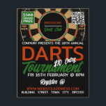 Dartboard Design, Darts Tournament Advertising Flyer<br><div class="desc">Dartboard Design,  Darts Tournament Advertising Flyers By The Business Card Store.</div>