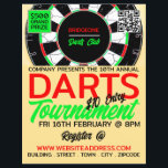 Dartboard Design, Darts Tournament Advertising Flyer<br><div class="desc">Dartboard Design,  Darts Tournament Advertising Flyers By The Business Card Store.</div>