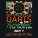 Dartboard Design, Darts Tournament Flyer<br><div class="desc">Dartboard Design,  Darts Tournament Advertising Flyers By The Business Card Store.</div>