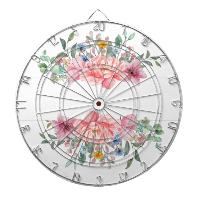 Dartboard Floral Flowers (Front)