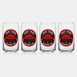 Dartboard Game Gift Can Glass
