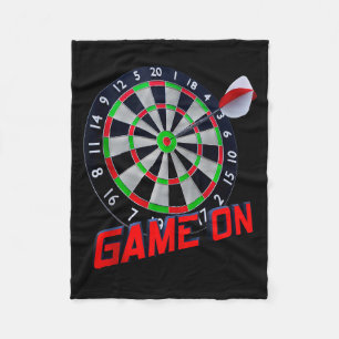 Dartboard Game On - Red And Green Tank Top Fleece Blanket