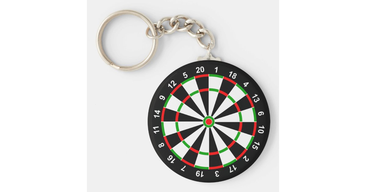 Dartboard Key Ring Zazzle.co.uk