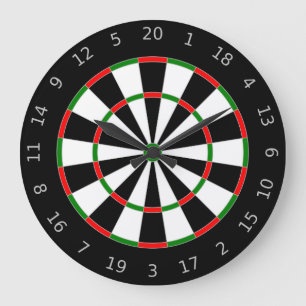 Dartboard Large Clock