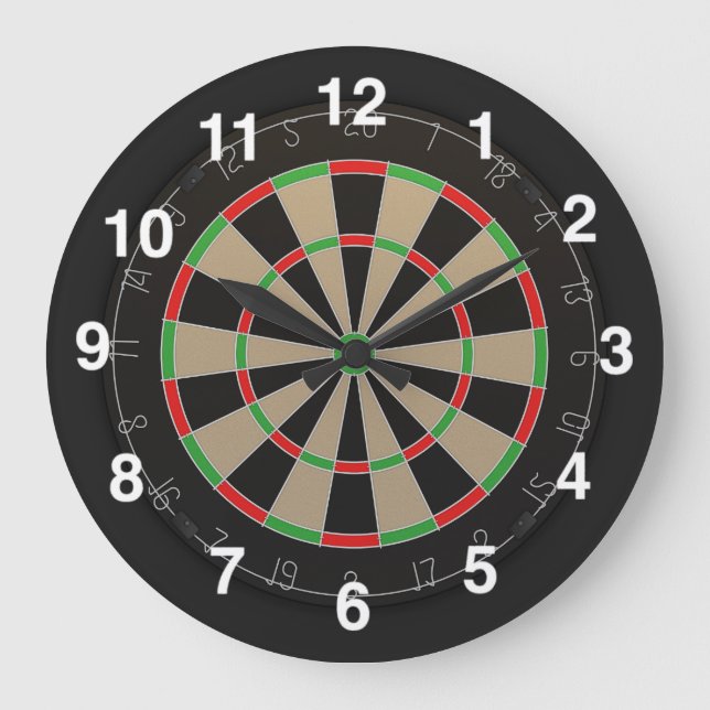 Dartboard Lover Large Clock (Front)