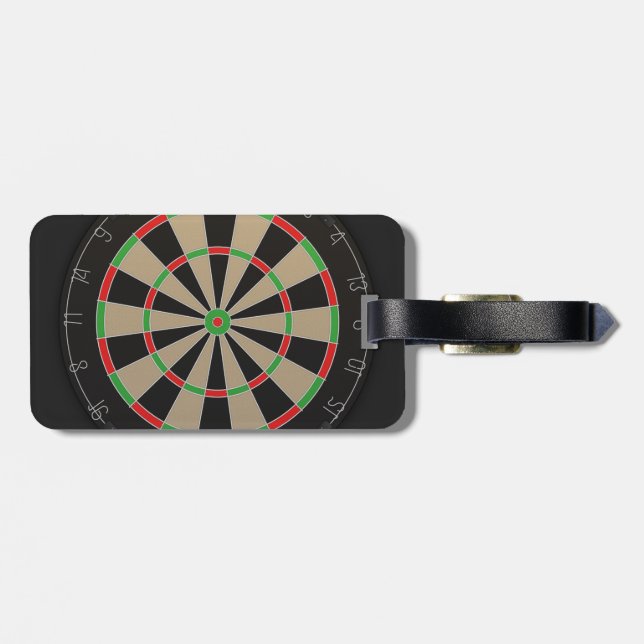 Dartboard Lover Luggage Tag (Back Horizontal)