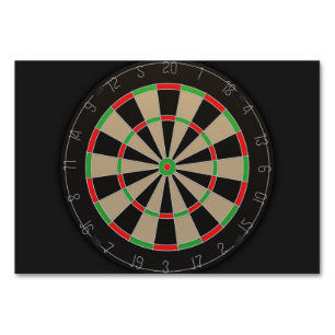 Dartboard Lover Table Number