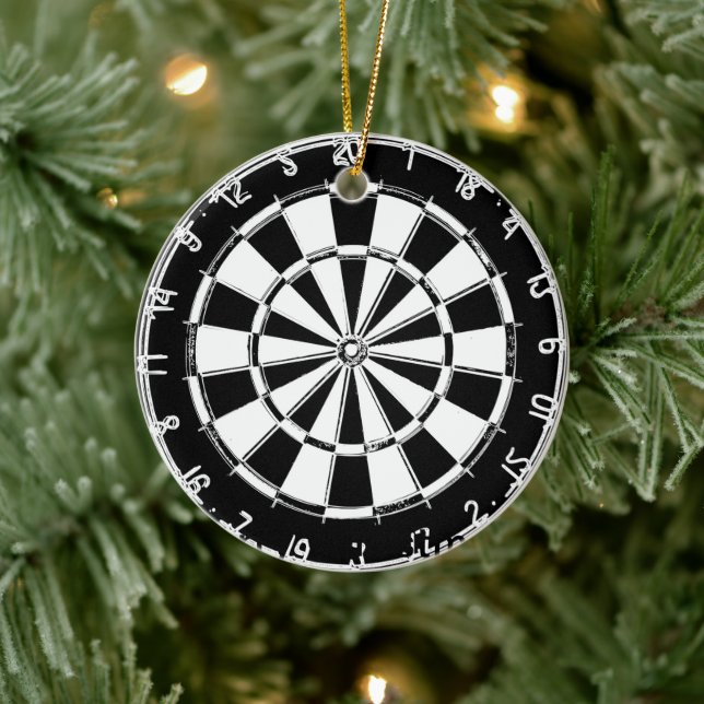 Dartboard ornament decoration with custom colour (Tree)