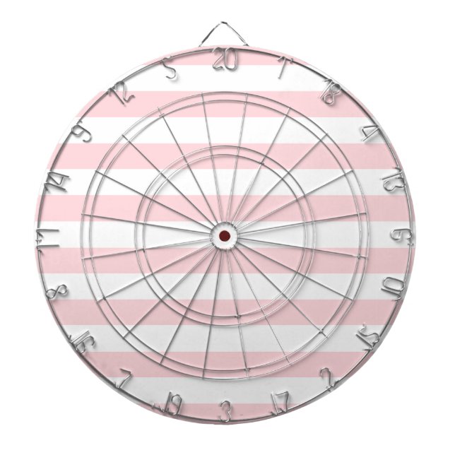 Dartboard Pink White Stripe (Front)