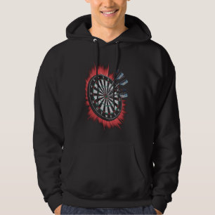 Dartboard Target Bullseye Illustration Design Hoodie