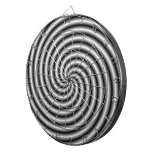 Dartboard   The Swirl in Black and White