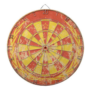 Dartboard USSR Flag laurel dirty cracked