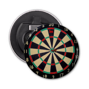 Dartboard With A Dart in Bullseye, Bottle Opener
