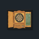 Dartboard with Cricket Scoring Canvas Print<br><div class="desc">An amazingly lifelike painting of a dartboard by Jennifer Goldberger. Looks like a rousing game of cricket is going on. Buy your print today!</div>