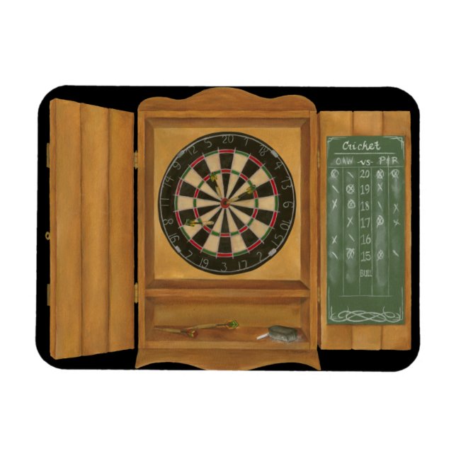 Dartboard with Cricket Scoring Magnet (Horizontal)