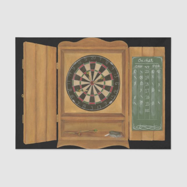 Dartboard with Cricket Scoring Tissue Paper (Front)