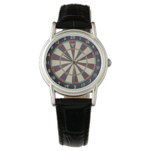 Dartboard With Dart In Bullseye, Watch