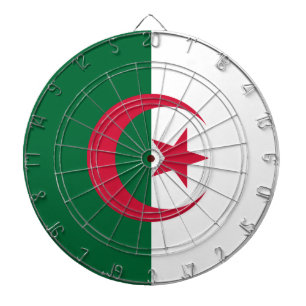 Dartboard with Flag of Algeria