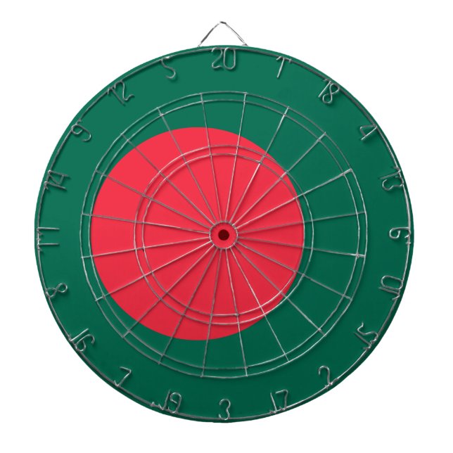 Dartboard with Flag of Bangladesh (Front)