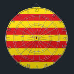 Dartboard with Flag of Catalonia, Spain<br><div class="desc">Add a touch of Catalonian pride to your game room with our exclusive dartboard featuring the flag of Catalonia, Spain! Crafted with meticulous attention to detail, this dartboard is more than just a fun pastime—it’s a tribute to Catalonia’s rich heritage and cultural identity. The iconic Senyera design is boldly displayed,...</div>