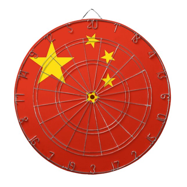 Dartboard with Flag of China (Front)