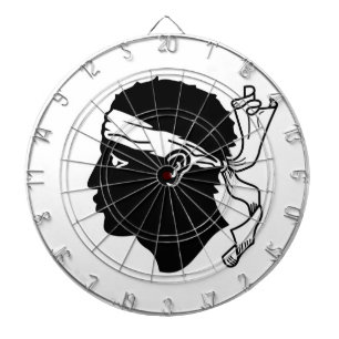 Dartboard with Flag of Corsica