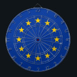Dartboard with Flag of European Union<br><div class="desc">Add a touch of European pride to your game room with our exclusive dartboard featuring the flag of the European Union! Crafted with meticulous attention to detail, this dartboard is more than just a gaming accessory; it’s a celebration of unity and cultural diversity within the EU. The vibrant design prominently...</div>