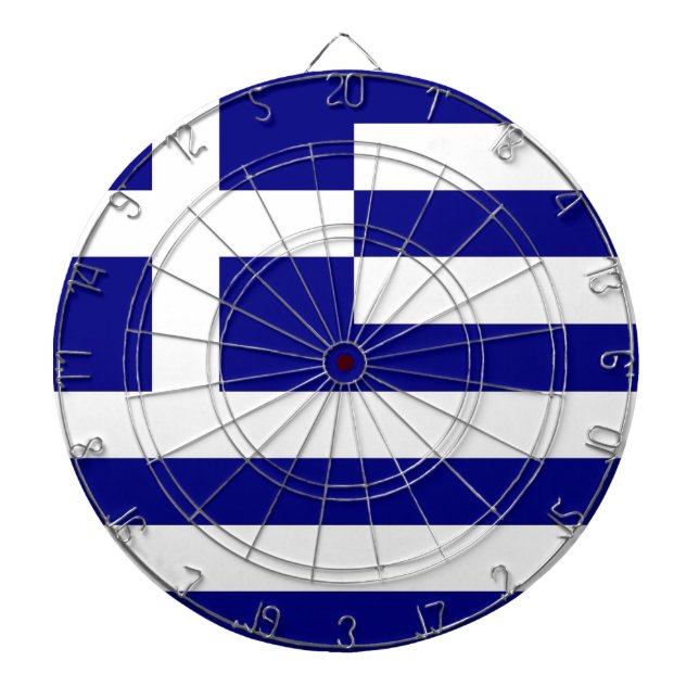 Dartboard with Flag of Greece (Front)