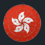 Dartboard with Flag of Hong Kong, China<br><div class="desc">Elevate your game with our dartboard featuring the flag of Hong Kong! This dartboard is more than just a functional item; it’s a celebration of Hong Kong’s vibrant culture and rich heritage. The design prominently displays the iconic Hong Kong flag, making this dartboard a unique and meaningful way to showcase...</div>