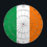 Dartboard with Flag of Ireland<br><div class="desc">Add a touch of Irish pride to your game room with our exclusive dartboard featuring the flag of Ireland! Crafted with meticulous attention to detail, this dartboard is more than just a gaming accessory; it’s a celebration of Ireland’s rich heritage and cultural pride. The vibrant design prominently displays the iconic...</div>