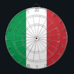 Dartboard with Flag of Italy<br><div class="desc">Enhance your game room with our stylish dartboard featuring the flag of Italy! Crafted with meticulous attention to detail, this dartboard celebrates Italy's rich cultural heritage. The design proudly showcases the iconic tricolors of green, white, and red, symbolising Italy's unity, hope, and love. Whether you're playing casually with friends or...</div>