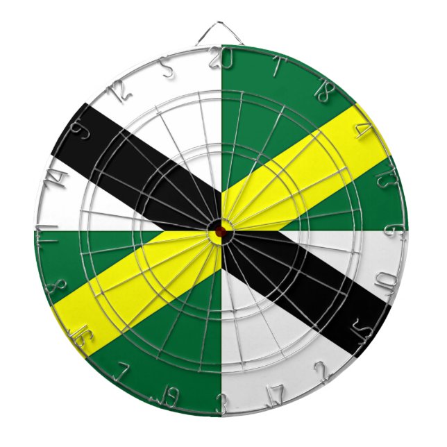 Dartboard with Flag of Monterey City, USA (Front)