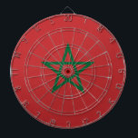 Dartboard with Flag of Morocco<br><div class="desc">Add a touch of Moroccan pride to your game room with our exclusive dartboard featuring the flag of Morocco! Crafted with meticulous attention to detail, this dartboard is more than just a game accessory; it’s a celebration of Morocco’s rich heritage and cultural pride. The vibrant design prominently displays the iconic...</div>